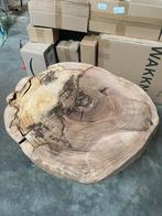 Boomstamtafel salontafel bijzettafel, Huis en Inrichting, Tafels | Salontafels, Ophalen, 100 tot 150 cm, 50 tot 100 cm, Zo goed als nieuw