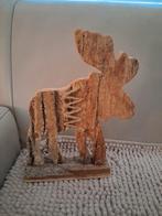 Houten Eland Decoratie, Ophalen of Verzenden, Zo goed als nieuw