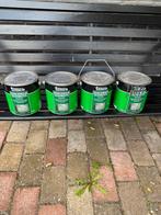 Tenco Dekkend Tuinbeits - 3 Blikken Antraciet, Doe-het-zelf en Verbouw, Verf, Beits en Lak, Gebruikt, Beits, Ophalen of Verzenden