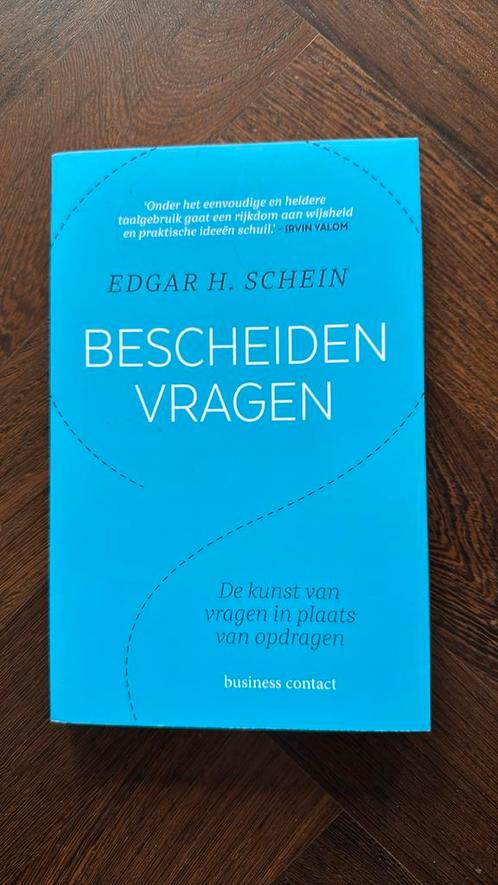Edgar H. Schein - Bescheiden vragen, Boeken, Advies, Hulp en Training, Zo goed als nieuw, Ophalen of Verzenden