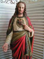 groot antiek Heilig Hart Jezus beeld nr RR 1245, Antiek en Kunst, Ophalen