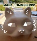 Therian mask/katten masker Commision!!, Ophalen of Verzenden, Nieuw, Overige typen