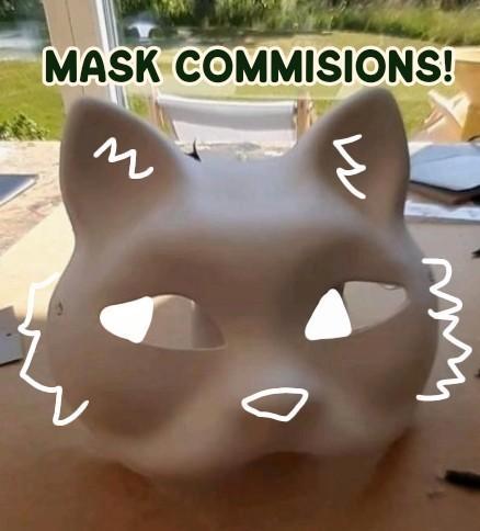 Therian mask/katten masker Commision!!, Hobby en Vrije tijd, Kostuums, Theaterbenodigdheden en LARP, Nieuw, Overige typen, Ophalen of Verzenden
