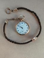 antiek zakhorloge  ketting  mensenhaar met ornaouble orn., Verzenden