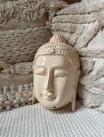 Zwaar masker van een buddha met ophangpunt - beige, Ophalen of Verzenden, Zo goed als nieuw