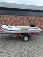 Prachtige combinatie! Rubberboot met motor èn boottrailer, Ophalen, Aluminium, Yamaha, Zo goed als nieuw