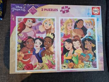Educa Disney Prinsessen 2 puzzels van 500 stukjes beschikbaar voor biedingen