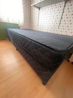 Zwarte twijfelaar boxspring van Leen Bakker 120x200, Huis en Inrichting, Ophalen, Zwart, Zo goed als nieuw, Twijfelaar