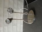 Mat RVS spotje met 2 lampjes., Ophalen of Verzenden, Zo goed als nieuw, Minder dan 50 cm