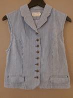 Pauw gilet vestje maat 38 ( maat 3 ) jeansstof streepje, Kleding | Dames, Tops, Pauw, Zo goed als nieuw, Zonder mouw, Ophalen