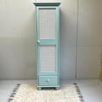 1 Deurs kledingkast kidsroom babykamer lichtblauw & webbing, Niet bekend, 50 tot 70 cm, 105 cm of meer, Zo goed als nieuw
