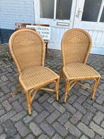 Vintage Rotan Stoelen - Set van Twee, Ophalen, Gebruikt, Twee, Bruin