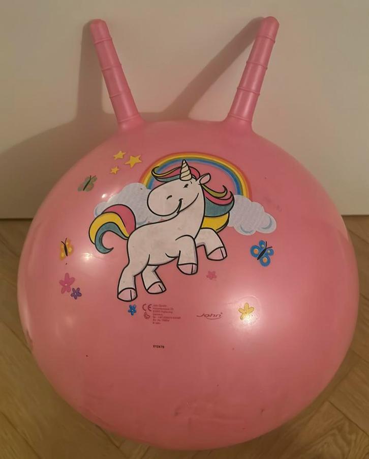 Skippybal eenhoorn, Kinderen en Baby's, Speelgoed | Buiten | Opblaasfiguren, Gebruikt, Ophalen