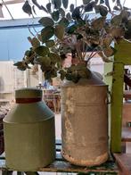 Groot zinken vat olievat stoer brocante, Antiek en Kunst, Ophalen of Verzenden