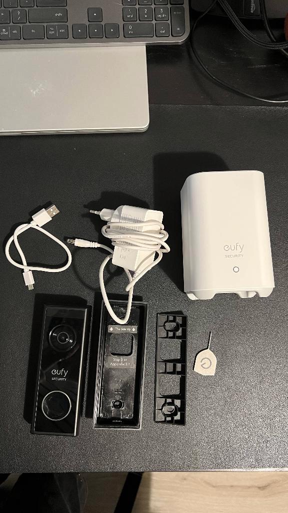 Eufy Security Video Doorbell with HomeBase 2, Huis en Inrichting, Deurbellen, Zo goed als nieuw, Draadloos, Ingebouwde camera