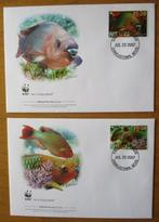 Nevis, WWF serie Papegaaivis op FDC's, 2007, Verzenden, Gestempeld, Dier of Natuur