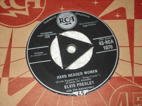 Elvis Presley      Hard Headed Woman  UK   Orgineel, Cd's en Dvd's, Vinyl Singles, Zo goed als nieuw, Single, 7 inch, Ophalen of Verzenden