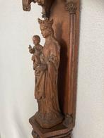 Antiek houten beeld van Madonna met Kind., Antiek en Kunst, Ophalen