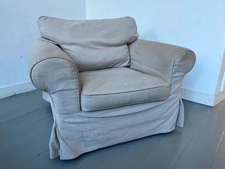 Stoel fauteuil ikea Ektorp, Huis en Inrichting, Fauteuils, Gebruikt, Stof, 75 tot 100 cm, 75 tot 100 cm, Ophalen