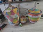 Afrikaanse Manden Set - Handgemaakt, Ophalen, Nieuw, Riet, Mand