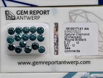 Diamant 5.27 ct met certificaat (van Gem report) beschikbaar voor biedingen
