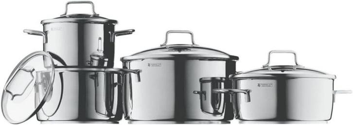WMF - Astoria - pannenset, 4-delig, Huis en Inrichting, Keuken | Potten en Pannen, Nieuw, Pannenset, Rvs, Inductieplaat, Keramische plaat
