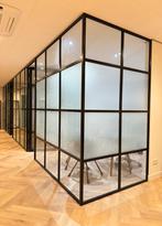 Stalen aluminium wand pui systeemwand deuren zwart, Doe-het-zelf en Verbouw, Kozijnen en Schuifpuien, Ophalen, 225 cm of meer