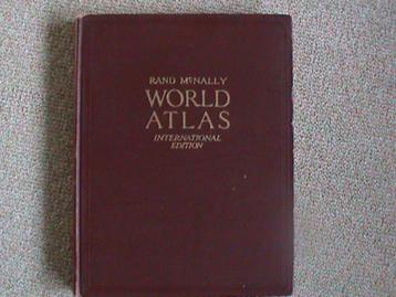 Rand McNally wereldatlas uit 1947 beschikbaar voor biedingen