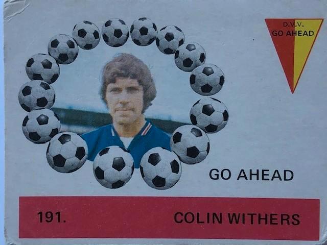 Voetbalplaatjes Go Ahead  Monty Gum seizoen 1971, Verzamelen, Sportartikelen en Voetbal, Zo goed als nieuw, Spelerskaart, Overige binnenlandse clubs