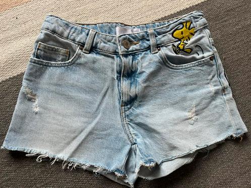 Zara short spijker Snoopy maat 134, Kinderen en Baby's, Kinderkleding | Maat 134, Gebruikt, Meisje, Broek, Ophalen of Verzenden