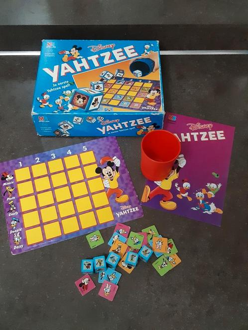 Yahtzee Disney 1992 MB, Hobby en Vrije tijd, Gezelschapsspellen | Bordspellen, Ophalen of Verzenden