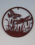 Brons metalen schilderij met vlinders, Ophalen