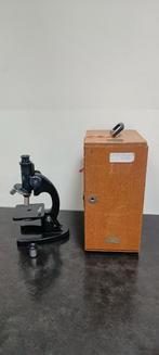 incomplete Olympus microscoop in houten kist, Olympus, Onbekend, Ophalen of Verzenden, Minder dan 400x