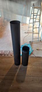 Kachelpijp enkelwandig 2 stuks - 150mm - 1.45m totaal, Doe-het-zelf en Verbouw, Ophalen