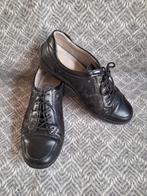 Mooie, lichte Waldläufer damesschoen zwart leer mt.37,5, Ophalen of Verzenden