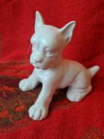 Plateel beeldje hond boxer, Antiek en Kunst, Ophalen of Verzenden