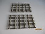 LEGO 9 volt 4515 6 Rechte Rails GRIJS in perfecte staat!!, Ophalen of Verzenden, Zo goed als nieuw, Complete set, Lego