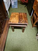 Vintage Bajot tafels | Medium | Massief Teakhout | India, Huis en Inrichting, Ophalen, Minder dan 50 cm, Gebruikt, Minder dan 50 cm