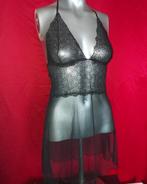 sexy zwarte neglige/lingerie, Ophalen of Verzenden, Zwart, Nachtkleding