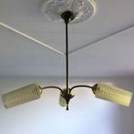 vintage hanglamp, Huis en Inrichting, Lampen | Hanglampen, Gebruikt, Vintage, Ophalen of Verzenden, Glas