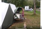 Holtkamper spacer wagenbak met keuken en adventure tent, Caravans en Kamperen, Ophalen, Gebruikt