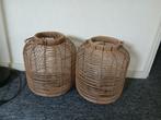 Twee mooie rotan lampen!, Verzenden, Minder dan 50 cm