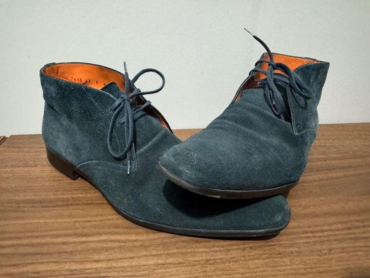 Santoni schoenen maat 47, Kleding | Heren, Schoenen, Gedragen, Veterschoenen, Blauw, Ophalen of Verzenden