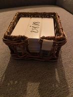 Riviera Maison Onderzetters met Mand, Ophalen of Verzenden, Zo goed als nieuw, Glas of Kopje