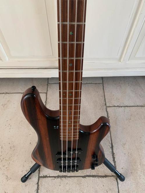 Sandberg California 4 Basgitaar - Macassar Ebben, Muziek en Instrumenten, Snaarinstrumenten | Gitaren | Bas, Zo goed als nieuw