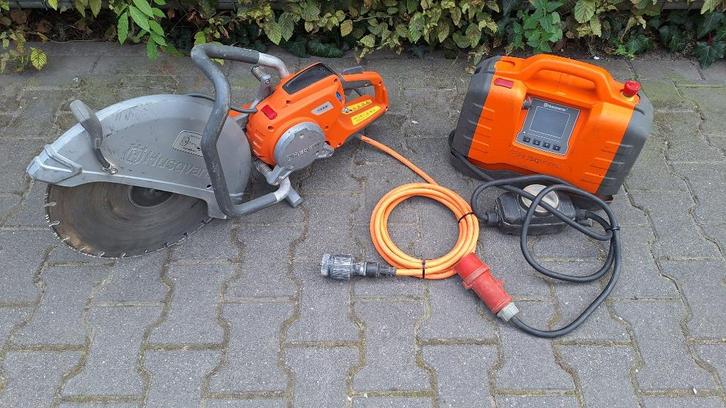 Husqvarna PP65 + K6500 Bandenzaag motorzaagmachine, Tuin en Terras, Hand-tuingereedschap, Zo goed als nieuw, Overige soorten, Ophalen