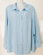 Erfo lichtblauwe blouse maat 48, Kleding | Dames, Ophalen of Verzenden, Zo goed als nieuw, Maat 46/48 (XL) of groter, Blauw