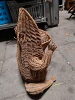 Vintage rattan kikker krantenbak jaren 60 jaren 70, Ophalen of Verzenden, K, N, Gebruikt