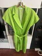Groene  vintage Jurk met Ceintuur van Antonette- Maat M, Maat 38/40 (M), Ophalen of Verzenden, Zo goed als nieuw, Knielengte