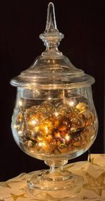 BOWLPOT MET KERSTVERSIERING EN LAMPJES, Antiek en Kunst, Verzenden